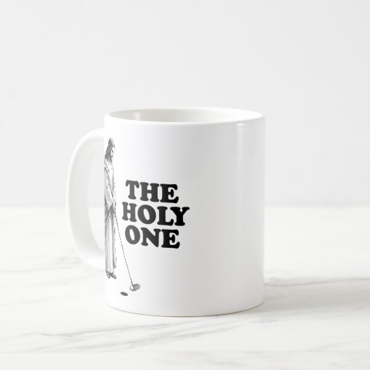 Mug Funny Golfing Jésus Le Saint (Devant gauche)