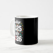 Mug Funny Goodbye 2025 Hello 2026 Holiday Fun Snowman (Devant gauche)