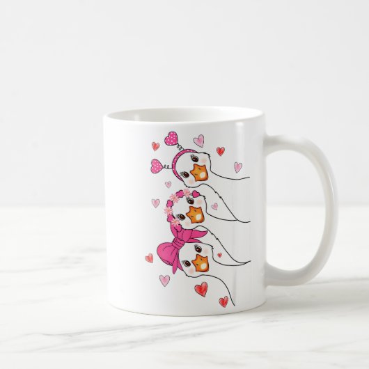 Mug Funny Goose Happy Valentine Goose Cute Heart Lover (Droite)