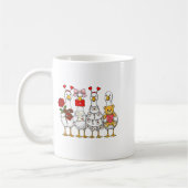 Mug Funny Goose Happy Valentine Goose Cute Heart Lover (Gauche)