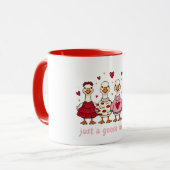 Mug Funny Goose Valentines Womens  (Devant gauche)