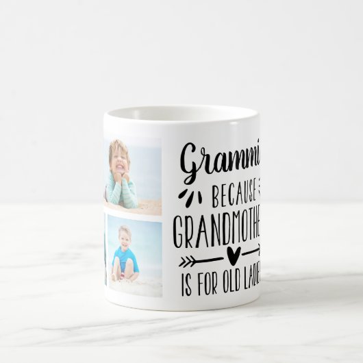 Mug Funny Grammie Grandchildren Noms et collection pho (Centre)