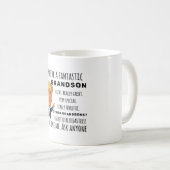 Mug Funny Grandson Anniversaire Meilleur cadeau (Devant droit)