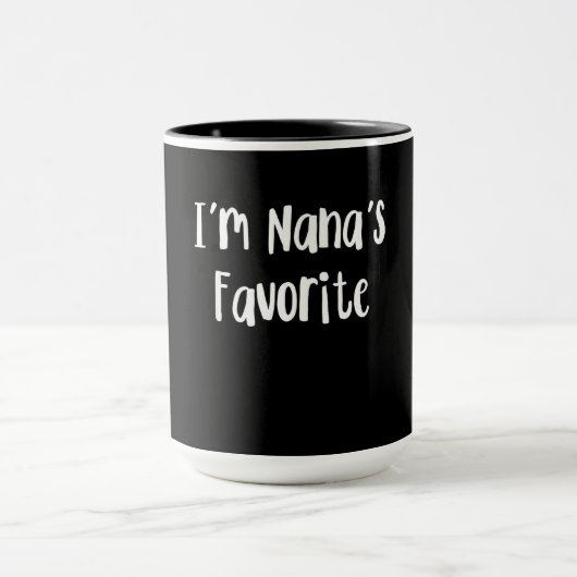 Mug Funny Grandson | I'm Nana's Favorite (Centre)