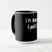Mug Funny Grandson | I'm Nana's Favorite (Devant gauche)