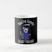 Mug Funny Grim Reaper Cat Halloween Costume (Centre)