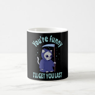 Mug Funny Grim Reaper Cat Halloween Costume