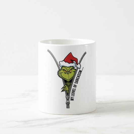Mug Funny Grinch Mug, Sarcastic Christmas Coffee Mug,  (Centre)