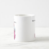Mug Funny Grumpy cat dans un chat blanc Robe et Café (Centre)
