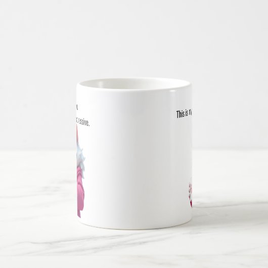 Mug Funny Grumpy cat dans un chat blanc Robe et Café (Centre)