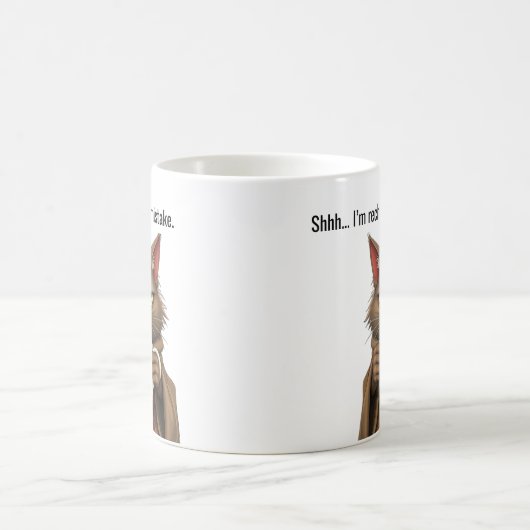 Mug Funny Grumpy cat dans un chat Robe et Café (Centre)