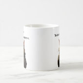 Mug Funny Grumpy cat dans un Robe et Café (Centre)