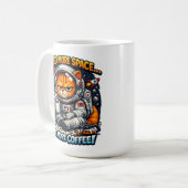 Mug  Funny Grumpy Cat, Need More Space And More Coffee (Devant gauche)