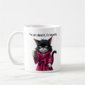 Mug Funny Grumpy chat dans un chat Robe et Coffee-Blac (Gauche)