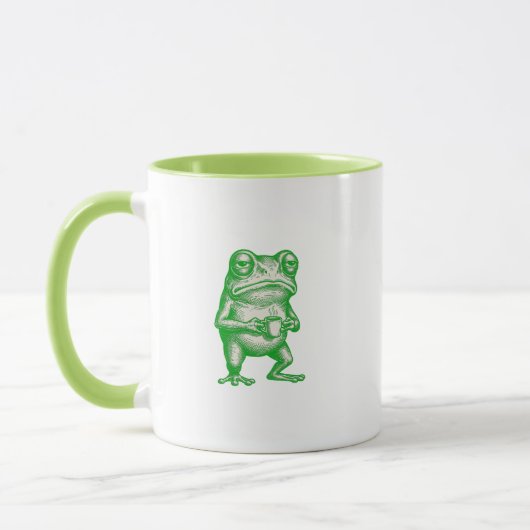 Mug Funny Grumpy Frog Café Lundi Matin (Gauche)