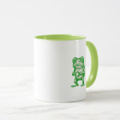Mug Funny Grumpy Frog Café Lundi Matin (Devant droit)