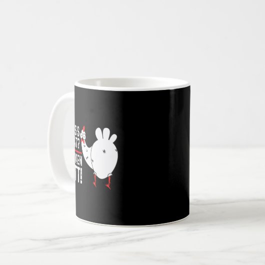 Mug Funny Guess What_ Chicken Butt! Graphic Design  (Devant gauche)