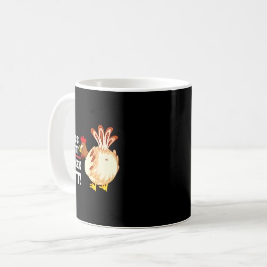 Mug Funny Guess What_ Chicken Butt! Graphic Design (Devant gauche)
