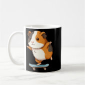 Mug Funny Guinea G Skater Skateboard Ballerina Zoo Boy (Gauche)