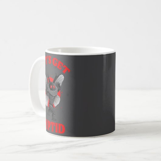 Mug Funny Gym Mothman Shirt Cryptid Let's Get Ryptid G (Devant gauche)
