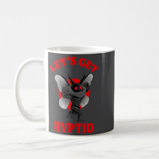 Mug Funny Gym Mothman Shirt Cryptid Let's Get Ryptid G (Gauche)