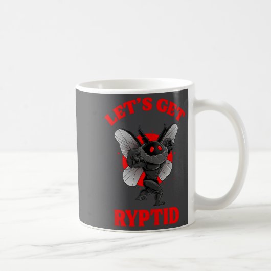 Mug Funny Gym Mothman Shirt Cryptid Let's Get Ryptid G (Droite)
