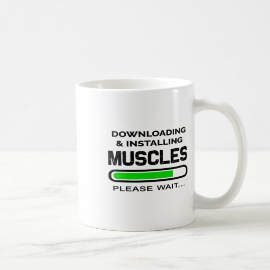 Mug Funny Gym Workout Tee downloading And Installing M (Droite)