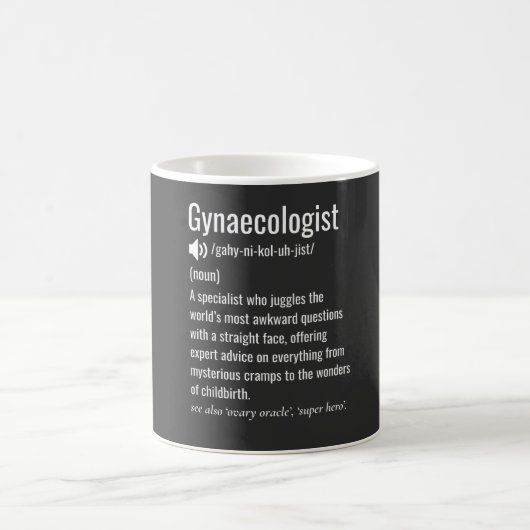 Mug Funny Gynaecologist Definition Gynacologist (Centre)