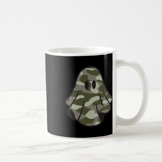 Mug Funny Halloween Camouflage Camo Ghost Hello Huntin (Droite)