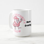 Mug Funny Halloween Candy Quote Candy Security Crew  (Devant gauche)
