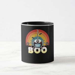 Mug Funny Halloween Costume Spider Wearing Mask Boo