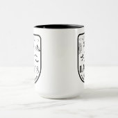 Mug Funny Halloween fête noir casquette sorcière broom (Centre)