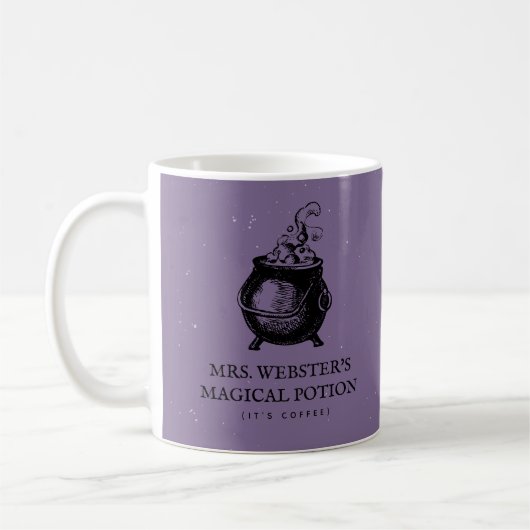 Mug Funny Halloween potion magique violet (Gauche)