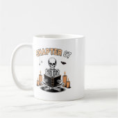 Mug Funny Halloween Skeleton Reading Book 67 Memes _2  (Gauche)
