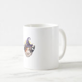 Mug Funny Halloween Witch Calico Cat (Devant droit)