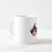 Mug Funny Halloween Witch Calico Cat (Devant gauche)