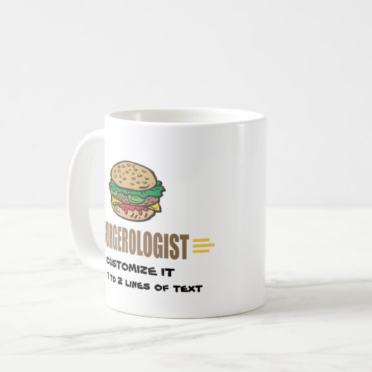Mug Funny Hamburger (Devant gauche)