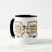 Mug Funny Hamster Rings and Snacks Quote (Devant gauche)