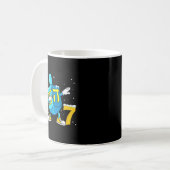 Mug Funny Hanukkah Six Seven Chanukah Dreidel Dabbing  (Devant gauche)