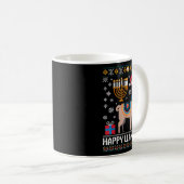 Mug Funny Happy Llamakah Llama With Menorah (Devant droit)