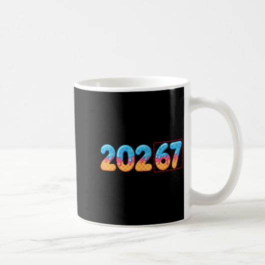 Mug Funny Happy New Year 2026 20267 Ice Cream Drip 67  (Droite)