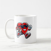 Mug Funny Heart American Football Valentine Srts Women (Gauche)