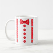Mug Funny Hearts Bow Tie Suspenders Valentine's Day Co (Gauche)