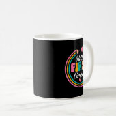 Mug Funny Hello First Grade Pencil Circle Design  (Devant droit)