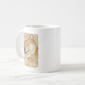 Mug Funny "Hi Babe" Winking Shiba Inu Valentine's Art (Devant gauche)