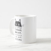 Mug Funny Hilarique Chat Puns Freak Meowt (Devant gauche)
