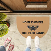 Mug Funny Home Where This Pilot Lands Plane Welcome
