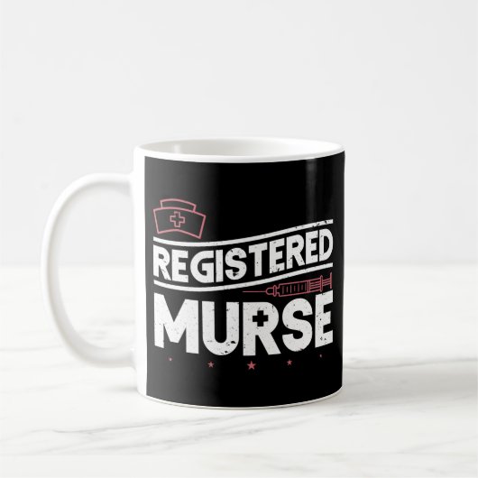 Mug Funny Homme Infirmière Morceau enregistré (Gauche)