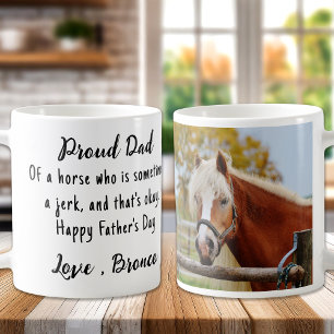 Mug Funny Horse Lover Photo personnalisée Equestre