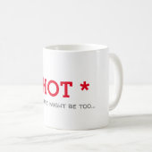 Mug Funny Hot Minimaliste (Devant droit)